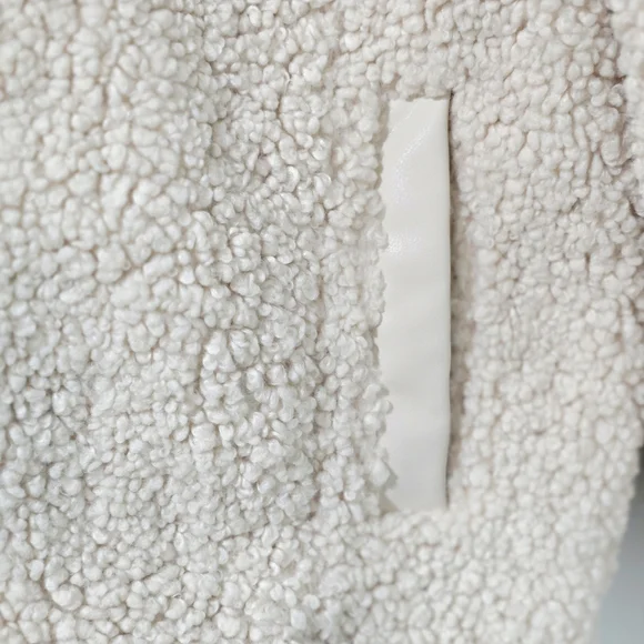 Banana Republic Women's Petite Sherpa Bomber Jacket Size M - Picture 4 of 14